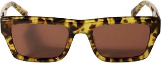 Off-white Flint Zonnebril - unisex - Zonnebrillen - Bruin - 53 MM - Accessoires