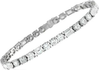 Luxury Bazaar Bracciale tennis con diamanti - Argento