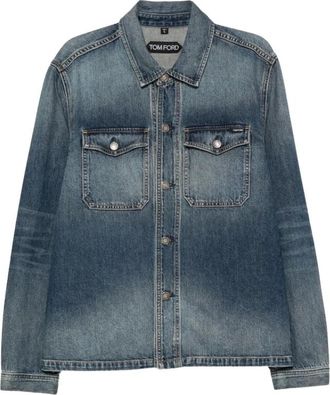 Tom Ford Denim Jacket - - Jackets - Uomo - Blu - M