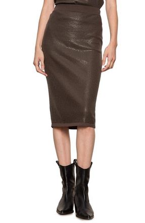 Sanctuary Sparkle Sequin Pencil Skirt in Ink at Nordstrom, Size Medium
