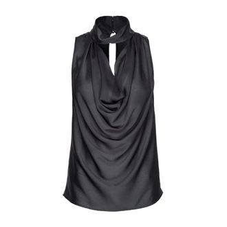 Pinko Pinko, Tops, Dames, Zwart, L, Stijlvolle Shirts voor Elke Gelegenheid