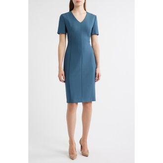 BOSS Damaisa Sheath Dress in Blue Jay at Nordstrom Rack, Size 18 (Similar To 14W)