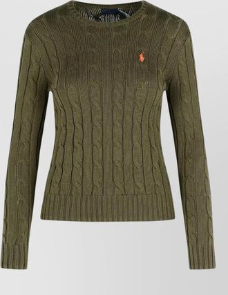 Polo Ralph Lauren cable-knit slim-fit cotton jumper