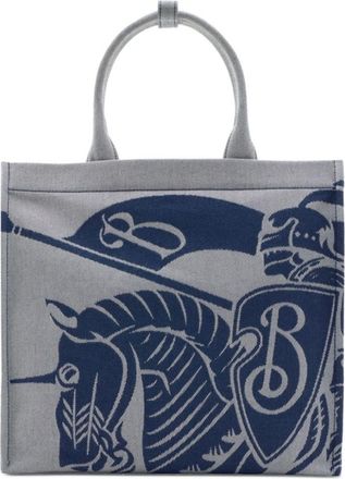 Burberry Ekd Motif Cotton-Blend Tote Bag