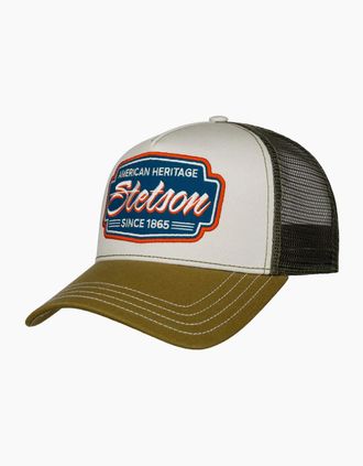 Stetson Mens Stetson Trucker Cap - Classic Race Olive Yellow