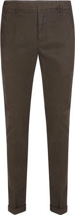 Dondup Slim Chino Broek met Achterzakken - Heren - Chinos - Bruin - W34 - Katoen - Broeken