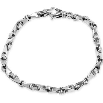 Pompeii3 Mens Link 14k Gold (22gram) or Platinum (36gram) 5.5mm Bracelet 8.5