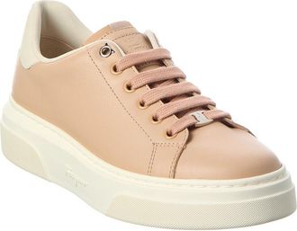 Ferragamo Ferragamo Mini Vara Chain Ornament Leather Sneaker