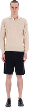 Drumohr Superlight Long Sleeve Cotton Polo