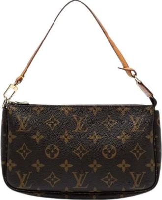 Louis Vuitton Pre-owned Mini Bags, female, Brown, Size: ONE SIZE Pre-owned Canvas Mini Bag