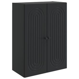vidaXL Armario De Pared Negro 66 X 34,5 X 90 Cm Madera De Ingenier&iacute;a Vidaxl