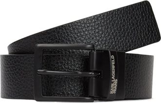Karl Lagerfeld Cintura reversibile in pelle - Nero