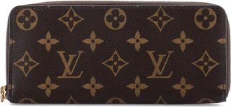 Louis Vuitton Portafoglio Cl&eacute;mence in tela con monogramma - Marrone