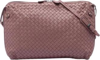 Bottega Veneta Pre-owned Nodini Crossbody Bag - Dames - Vintage Schoudertas - Roze - ONE Size - Leer - Vintage
