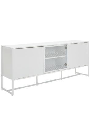 Novel Sideboard, Wei&szlig;, Metall, 3 F&auml;cher, 180x75x41 cm, stehend, Kleinm&ouml;bel, Kommoden, Sideboards