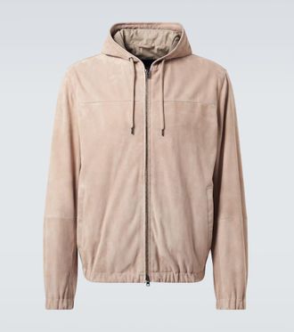 Herno Leather bomber jacket