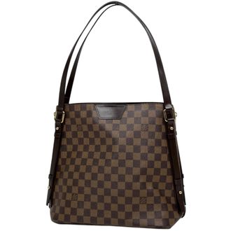 Louis Vuitton Damier Brown Damier Canvas Tote Bag (Pre-Owned)