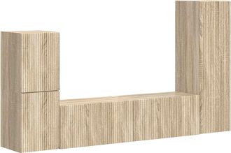 vidaXL Conjunto De Mueble De Tv 4 Uds. Roble Sonoma Vidaxl