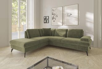 Sit&more Ecksofa »Morris Jubi L-Form, B: 238 cm« mit Armteilfunktion & 1 Zierkissen, optional Bettfunktion