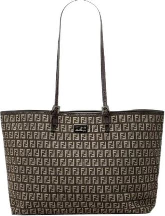 Fendi Pre-owned Vintage Tote Bag - Dames - Vintage Shopper - Bruin - ONE Size - Vintage