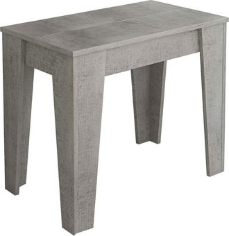 Oresteluchetta Oresteluchetta - Consolle 6 prolunghe effetto legno finitura cemento cm. H.75xL.90xP.54