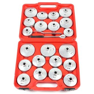 OEM Juego Profesional De Herramientas Para Desmontar La Tapa Del Filtro De Aceite, Juego De Llaves De Vaso De Aluminio, 23 Piezas