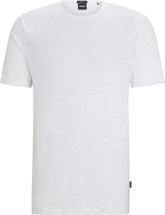 HUGO BOSS Camiseta MC Tiburt Punto - Heren - T-shirts - Wit - 3XS - Tops