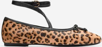 Cole Haan Womens Nicolette Ankle Strap Ballet Flats - Brown Size 10.5