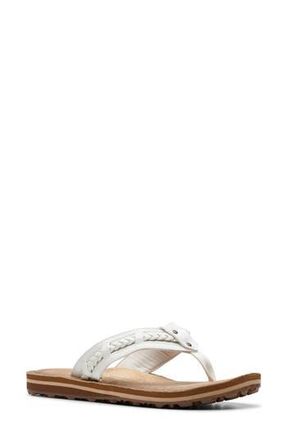 Clarks Fenner Nerica Flip Flop in Off White at Nordstrom Rack, Size 11