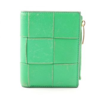 Bottega Veneta Green Leather Wallet (Bi-Fold) (Pre-Owned)