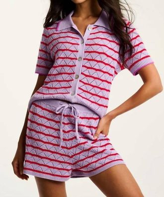 Lisa Todd Summer Sunset Short In Purple Twist