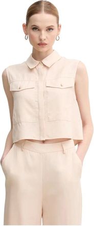 Gaud&igrave; Camicia con Tasche sul Petto - - Blouses & Shirts - Donna - Beige - S