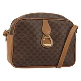 Celine Pre-owned Cross Body Bags, female, Brown, Size: ONE SIZE Pre-owned Canvas Cross Body Bag