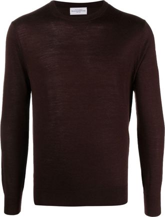 Ballantyne crew-neck wool jumper - men - Wool - 46 - Brown