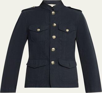 Nili Lotan Raymond Cotton Twill Utility Jacket