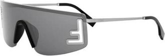 Fendi Authentieke Sportbrillen van Premium Kwaliteit - Heren - Zonnebrillen - Grijs - ONE Size - Accessoires