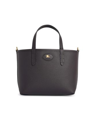 Burberry Tote Bloomsbury Peat Mini Wendetasche aus braunem Lear