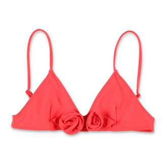 Coperni Bikinis, female, Red, Size: S Flower Bikini Top