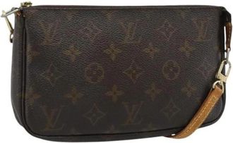 Louis Vuitton Pre-owned Pouch - Dames - Vintage Schoudertas - Bruin - ONE Size - Leer - Vintage