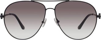 Ferragamo Grey Pilot Mens Sunglasses SF269S 001 61
