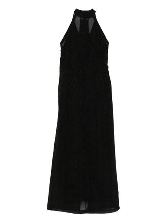 Alysi halterneck maxi dress - Black
