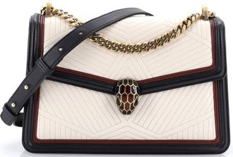 Bulgari Serpenti Forever Shoulder Bag Quilted Leather Small