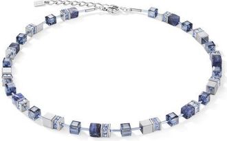 Coeur de Lion Geocube Necklace in Sodalite & Haematite Blue at Nordstrom