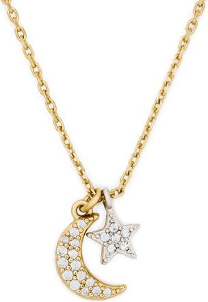 Kate Spade New York to my special someone charm necklace in Clear/Two Tone at Nordstrom