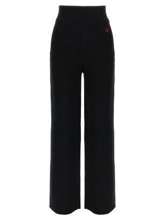 Perfect Moment Black Merino Wool Casual Womens Pants
