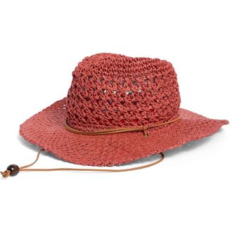 Vince Camuto Crochet Cowgirl Hat in Spice at Nordstrom Rack