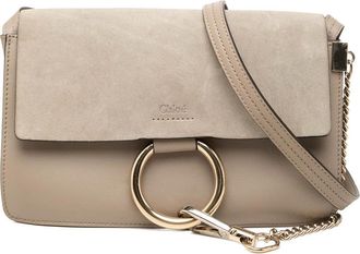Chlo&eacute; Pre-owned Chloe Small Suede and Calfskin Faye Crossbody Ladies 3MW7HJMOR6RCSBTO