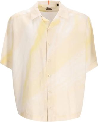 BOSS tie-dye short-sleeve shirt - Yellow