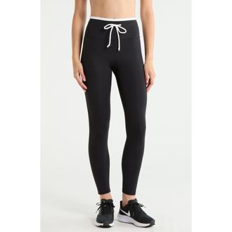 YEAR OF OURS Sport Sprint Performance Leggings in Black/white at Nordstrom, Size X-Large