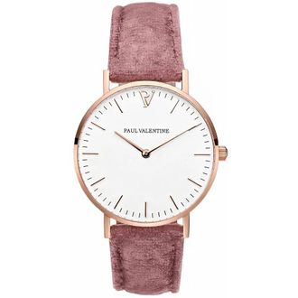 Paul Valentine Horloges - Dames - Horloges - Roze - ONE Size - Leer - Accessoires